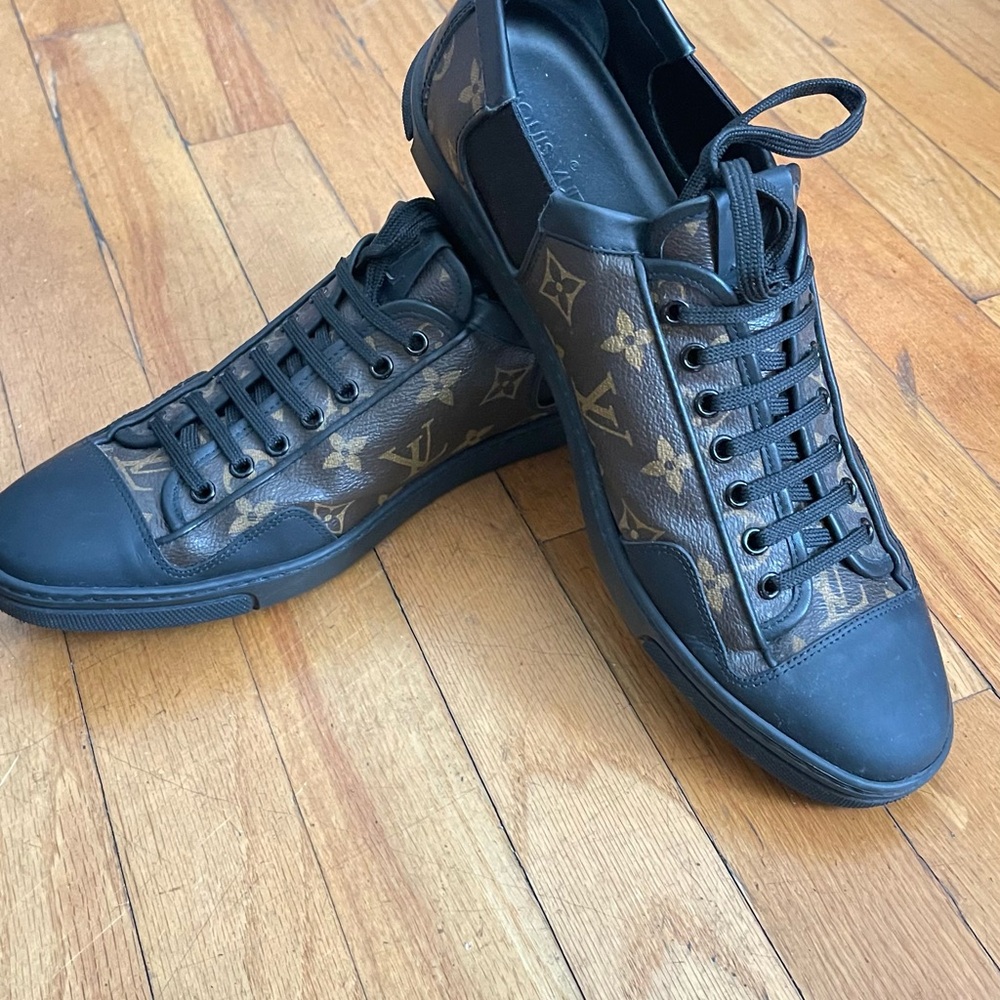 Louis Vuitton Monogram Black and Brown Sneakers